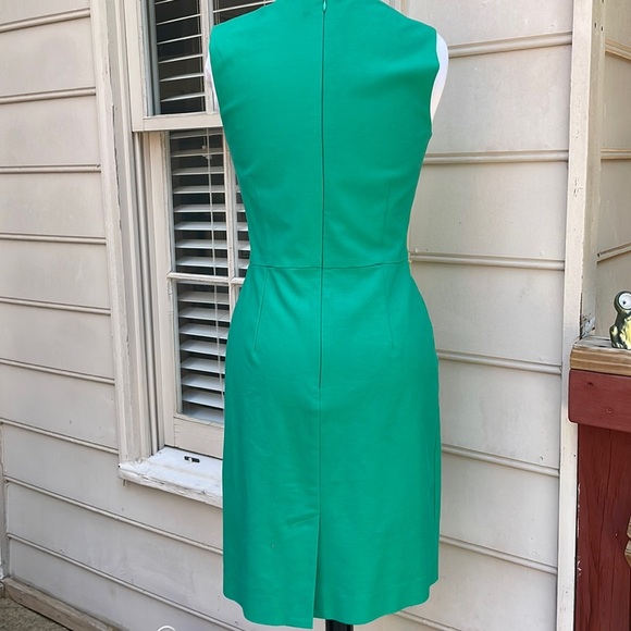 HOST PICK- Banana Republic Green Cotton Midi Dress Size 6 - Picture 2 of 13